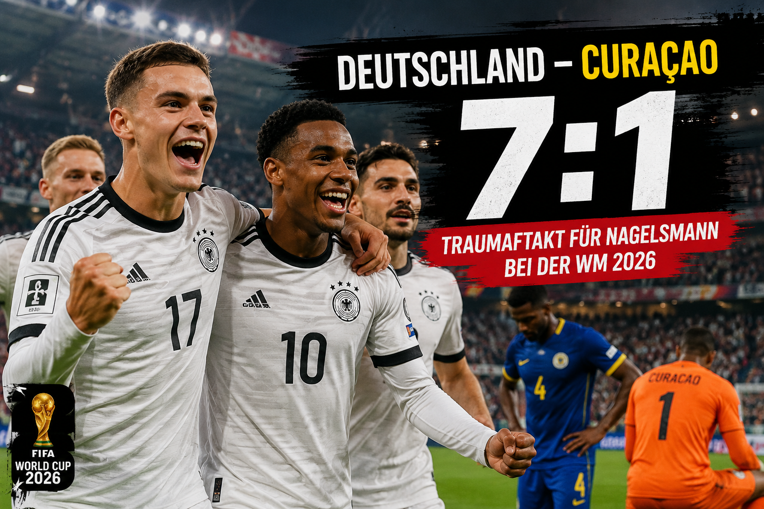 Deutschland – Curaçao: Nagelsmanns Team startet furios in die WM 2026